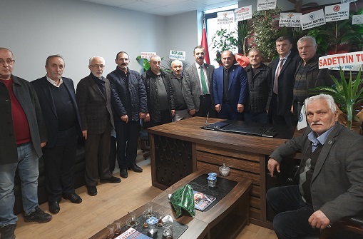 DOĞRU parti Rize il başkanlığından Rize Muhtarlar Federasyonuna ziyaret
