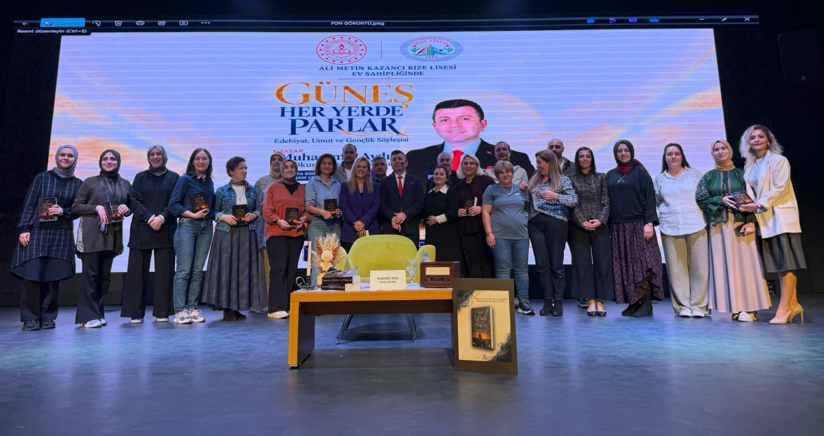 RİZE’DE ÖĞRENCİLER YAZAR MUHAMMET AYDIN İLE BULUŞTU